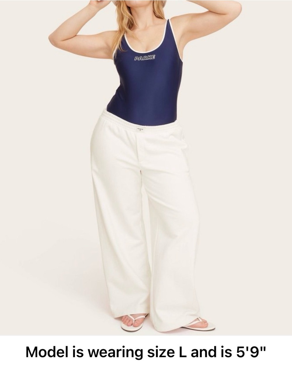 Women's High-Rise Boxer Knit Sweat Pants - Cream - Size XXL (17) - NWT